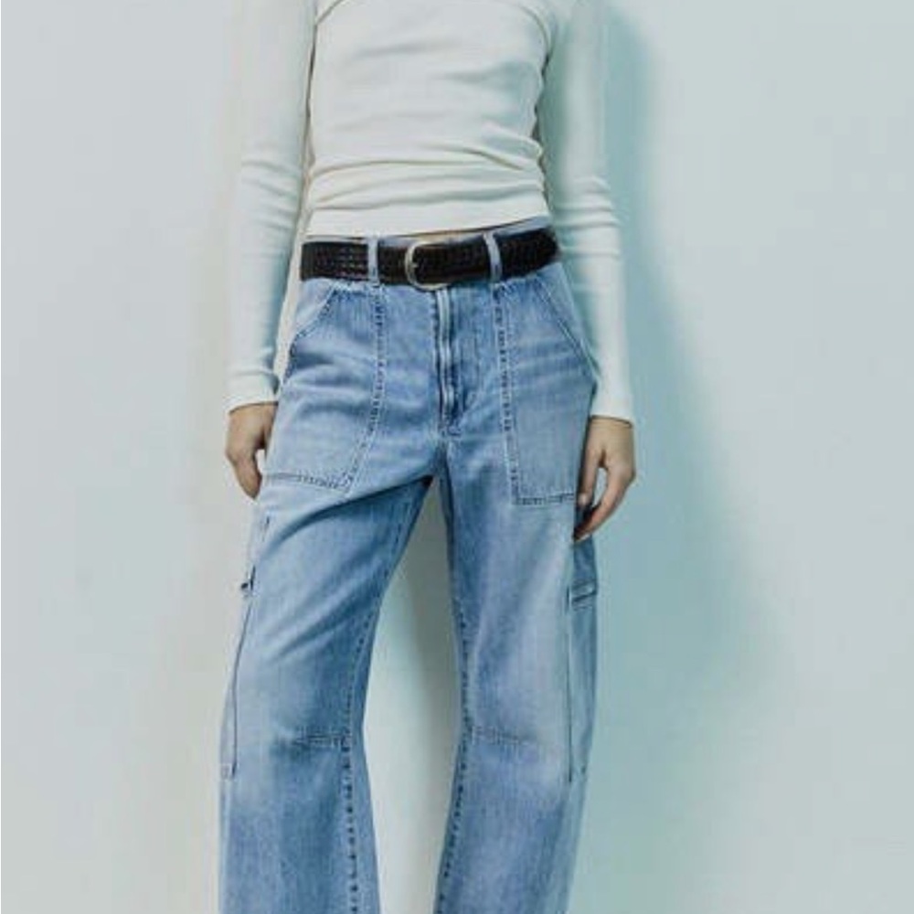 Citizens of humanity marcelle cargo jeans in cloud nine